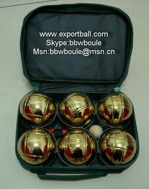 China factory wholesale/retail petanque set in nylon bag with zip for sale
