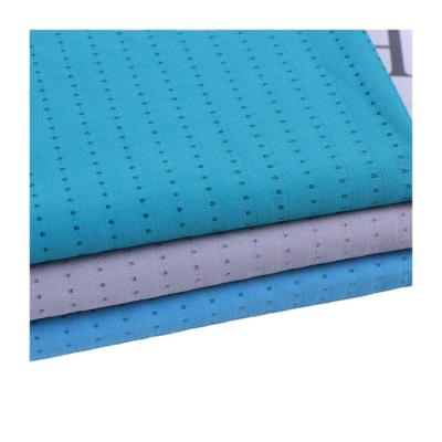 China pique knit fabric polo shirt polyester  Mesh  fabric for garment à venda