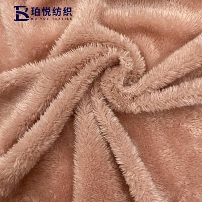 China North Pole Blanket Fleece Fabric Plush 180CM Width For Winter Clothes for sale