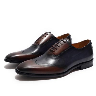 Китай OEM Формальные мужские обувь на нижнем каблуке мужские обувь Goodyear Welted продается