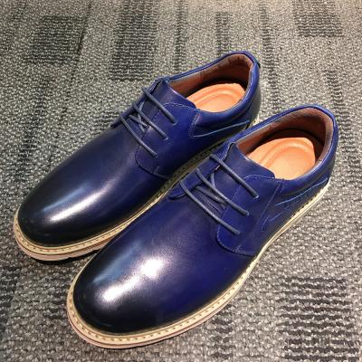 China Microfibra revestido hombre calzado plano casual, zapatos de piel plana de casaco para hombres en venta