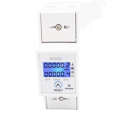 China 2020 New Style Single Phase Digital Panel Power Meter A Resettable Meter for sale