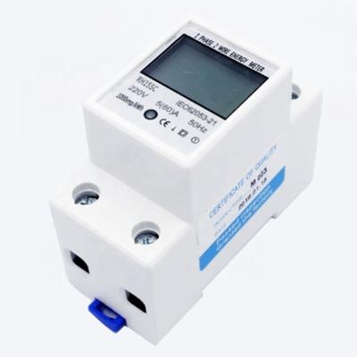 China High Quality Single Phase Industrial Watt Hour Meter with LCD display for sale
