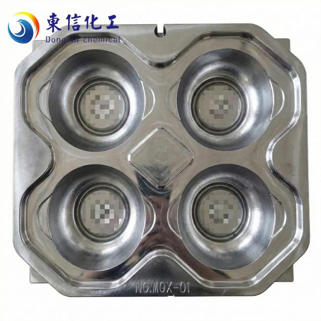 Precision melamine mold showing detailed cavity design and steel construction