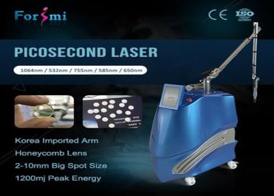 China China Unique 600ps High Peak Power picosecond laser tattoo removal machine with 755nm 585nm 650nm USA Lambda Heads for sale