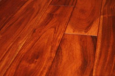 China acacia mahogany stained hardwood flooring for sale
