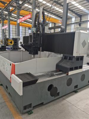 China máquina de perfuração da placa da flange do CNC de 100mm com perfuração e a máquina de batida à venda