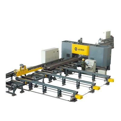 China High Speed CNC Beam Drilling And Sawing Machine Line Steel Structure Industry for sale