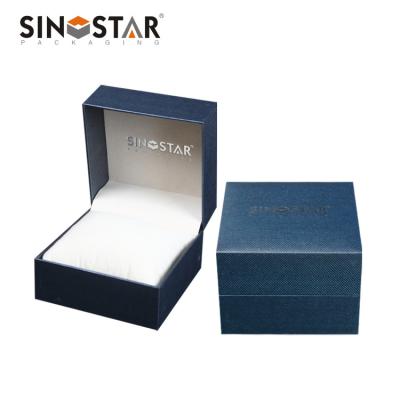 China Custom Package Qty Plastic Watch Box with Glossy Varnishing Surface Disposal for sale