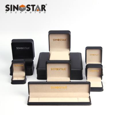 China Leather Jewelry Box OEM Order Accept Custom Inner Box Size Screen Printing Surface Finish for sale