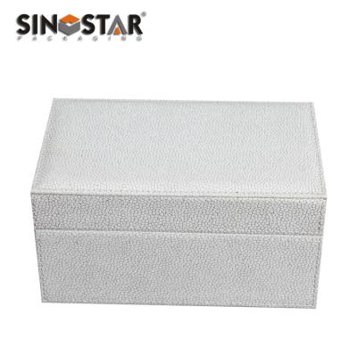 China Customized Leather Jewelry Box with Exw Term Storage Available en venta