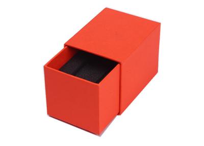 China Empty Cardboard Watch Box With Pillow , High Grade Ladies Red Watch Case Box for sale