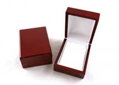 China Square Luxury Modern Jewelry Box , Handmade Dustproof Anti Tarnish Jewelry Box for sale