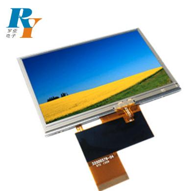China El RGB raya el ′ 480X272 At043tn24V del ′ del panel táctil 4,3 del LCD. 7 0.226W en venta