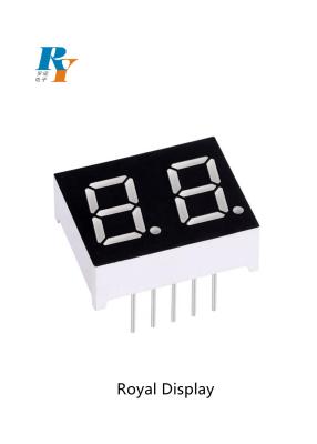 China 20mm Pixel LED Segment Display CC Polarity 2 Digit 0.4 Inch Indoor for sale