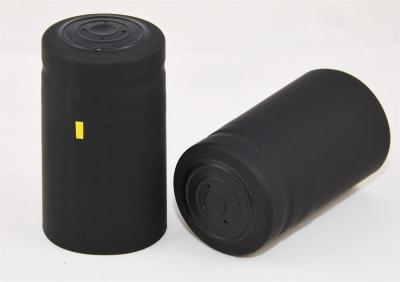 China Black Wine Bottle PVC Heat Shrink Cap Waterproof 50-100micron Thickness for sale