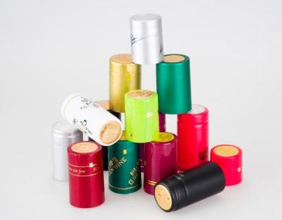 China Fábrica de color personalizado botella de vino cápsulas de papel de aluminio encogible lado offset impresa estampado en caliente en venta