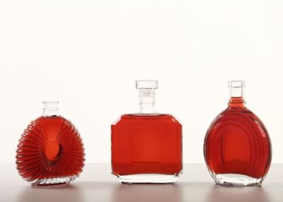 China Premium bespoke custom 750 ml 750ml 700ml pewter metal labels rum whisky vodka gin spirits glass wine bottle for sale