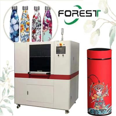 China Impresora de inyección de tinta rotativa a todo color para botellas de acero inoxidable en venta