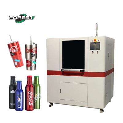 China Aluminum Cans Cylinder Inkjet Printer 360 Round High Speed Rotary Printer for sale