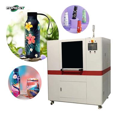 China Máquina de impressão de garrafas UV de rotação de 360 graus Impressora cônica para garrafas Impressora digital cilíndrica UV à venda