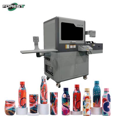 China 360 Degrees Cylinder Bottle Inkjet Printer Seamless With Double Station for sale