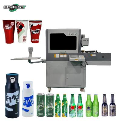 China Impresora de inyección de tinta rotativa de doble estación, máquina de impresión automática de color con barniz en venta