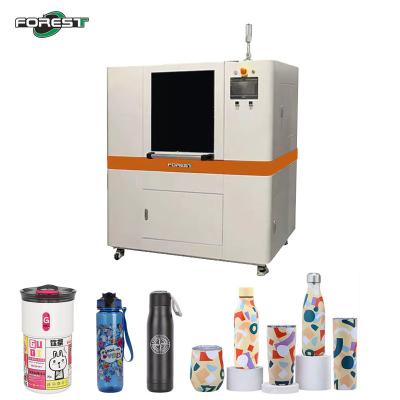 China Impresora de inyección de tinta de cilindro de eficiencia para botellas de vidrio/plástico botellas de termo de acero inoxidable en venta
