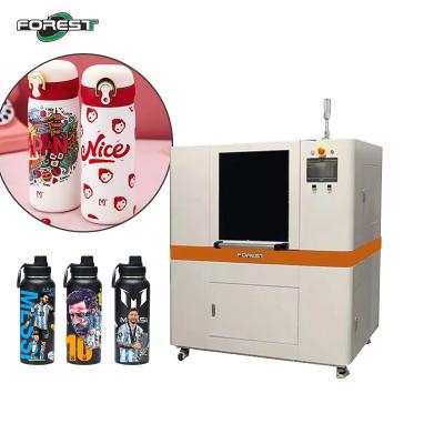 China 360 Degree Rotation Cylinder Inkjet Priner Conical Bottles UV Printing Machine for sale