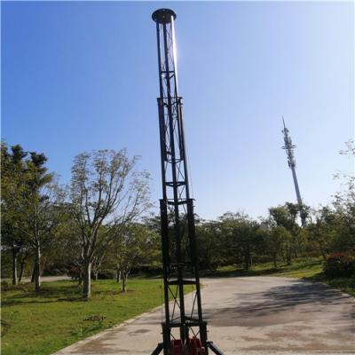 China Mobile Towers 30M 11 Sections Portable Cow Cell On Wheels for sale