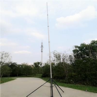 China Portable Trolley 9M 20KG Antenna Telescopic Mast for sale