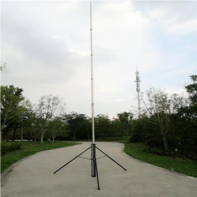 China 18M Aluminum Antenna Wifi Tower Portable Telescopic Mast Hand Push Up Pole for sale
