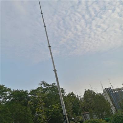 China 3m 15m Alu Push Up Portable Telescopic Mast For Radio Antennas for sale