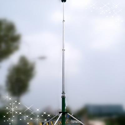 China Surveillance Integrated 6063 Aluminum Telescopic Mast Pole for sale