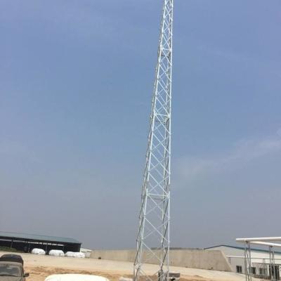 China Truss Guy Lines 65ft 20M Telescopic Lattice Steel Towers for sale