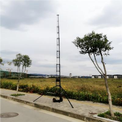 China Movable 20M Aerial Aluminum Telescopic Winch Up Tower for sale