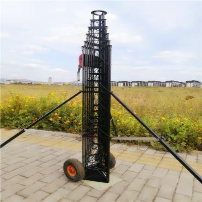 China 30M 11 Sections Freestanding Cell On Wheel Tower Winch Up for sale