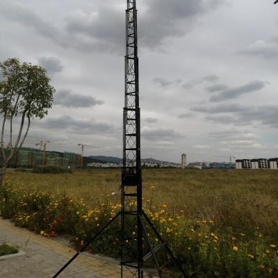 China 9M Guyed Telescopic Motorized or hand winch up Lattice Steel Towers for sale