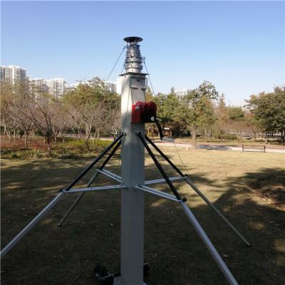 China Tripod Hand Push Up Antenna 6M Telescopic Mast Pole for sale