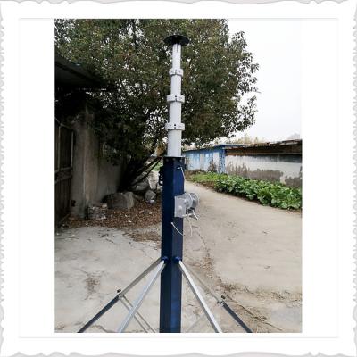 China Lightweight Winch Up Aluminum 6063 Portable Telescoping Mast for sale