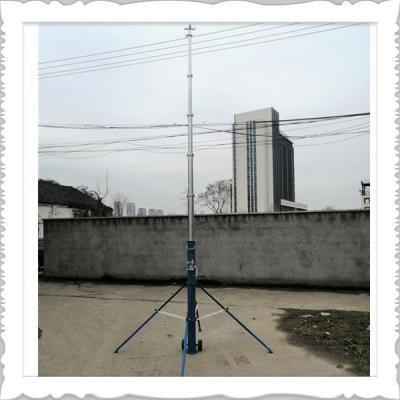 China 20m Height Portable Aluminum Antenna Telescopic Mast for sale