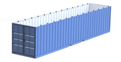 China Shipping Bulk Container Liner Open Top 20ft 30ft 40ft Customized for sale