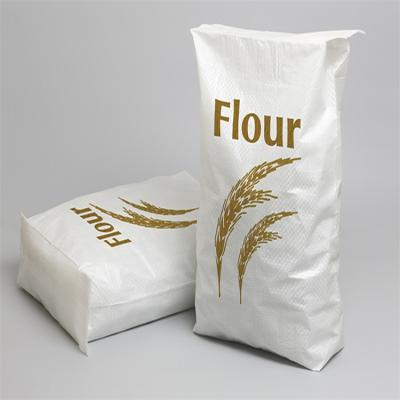 China Wheat Flour PP Woven Bag Bag 30cm - 150cm Width Polypropylene for sale