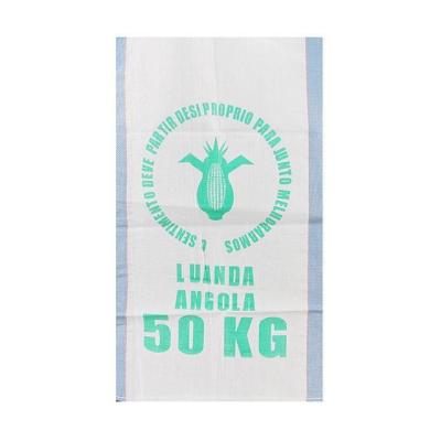 China bolso tejido PP 600D blanco - 1500D de la harina de arroz 50kg anchura de los 40cm - del 100cm en venta