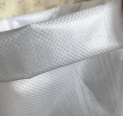China Saco tecido PP laminado branco do milho que empacota 700D reciclável - 850D à venda