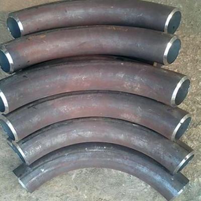 China Customized Bend Carbon Steel Fittings With Sand Blasting Black Oil Surface for sale