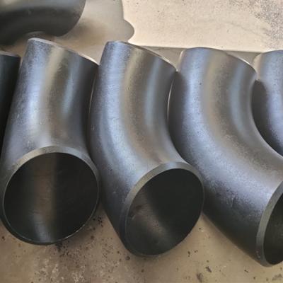 China Sch 80 Seamless Steel Pipe Fittings 180 Degree 90 Degree ASTM A234 WPB Black for sale