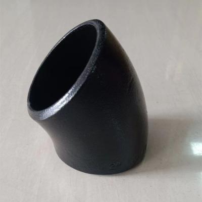 中国 パイプ接続ソリューションのための黒色の平方炭素鋼肘 販売のため