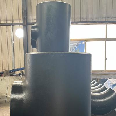 China ASME / ANSI B16.9 Mild Steel Tee Threaded Connection for sale