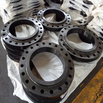 China A105 Carbon Steel Plate Flanges ANSI B16 5 Class 300 LB Black for sale